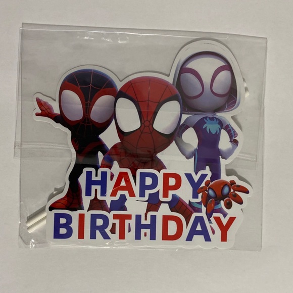Spidey And His Friends Birthday Decorations 55pcs cake topper banner ballons… - Picture 6 of 7